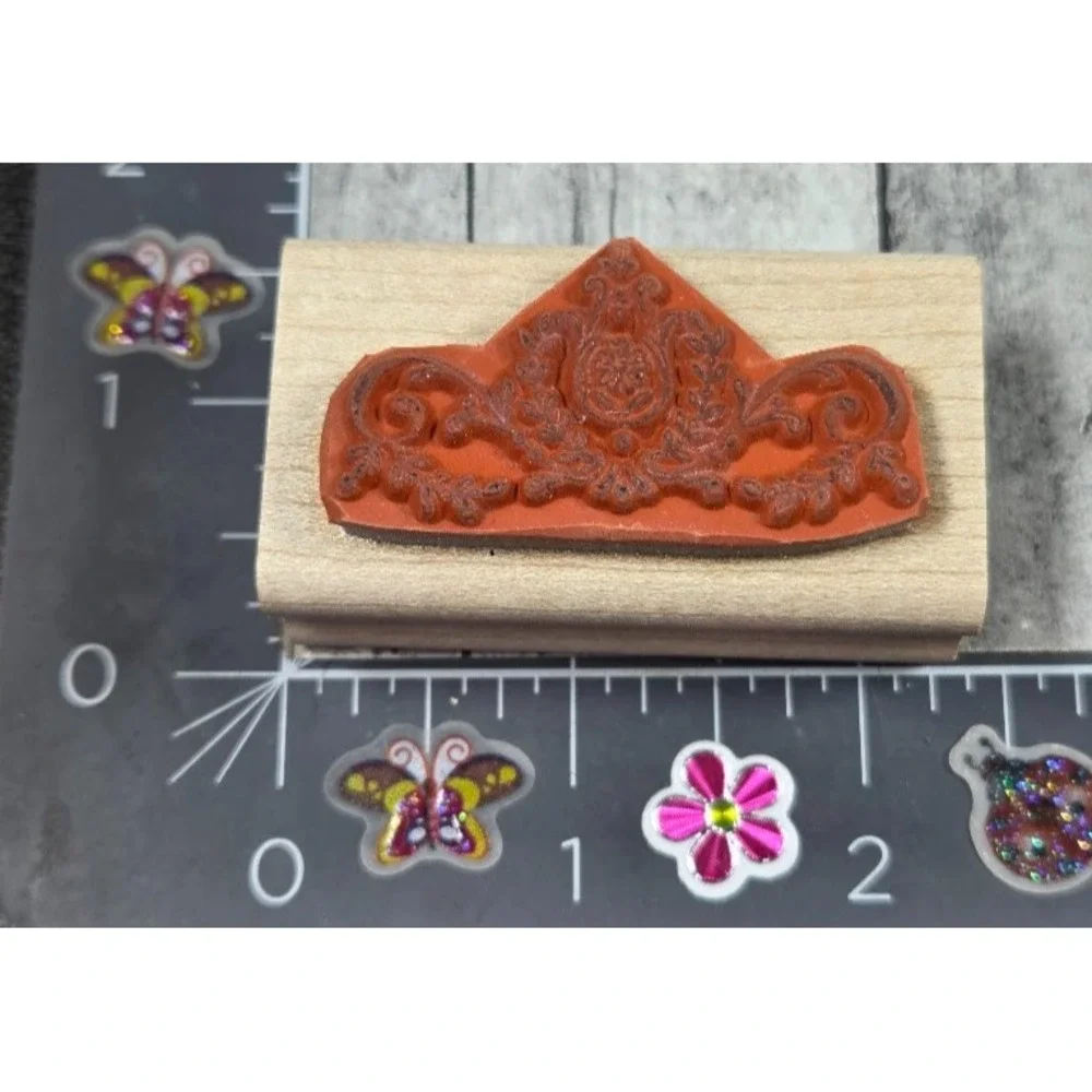 Stampin' Up! Flourish Ivy Swirl 2003 Leafy Rubber Stamp Wood #A71